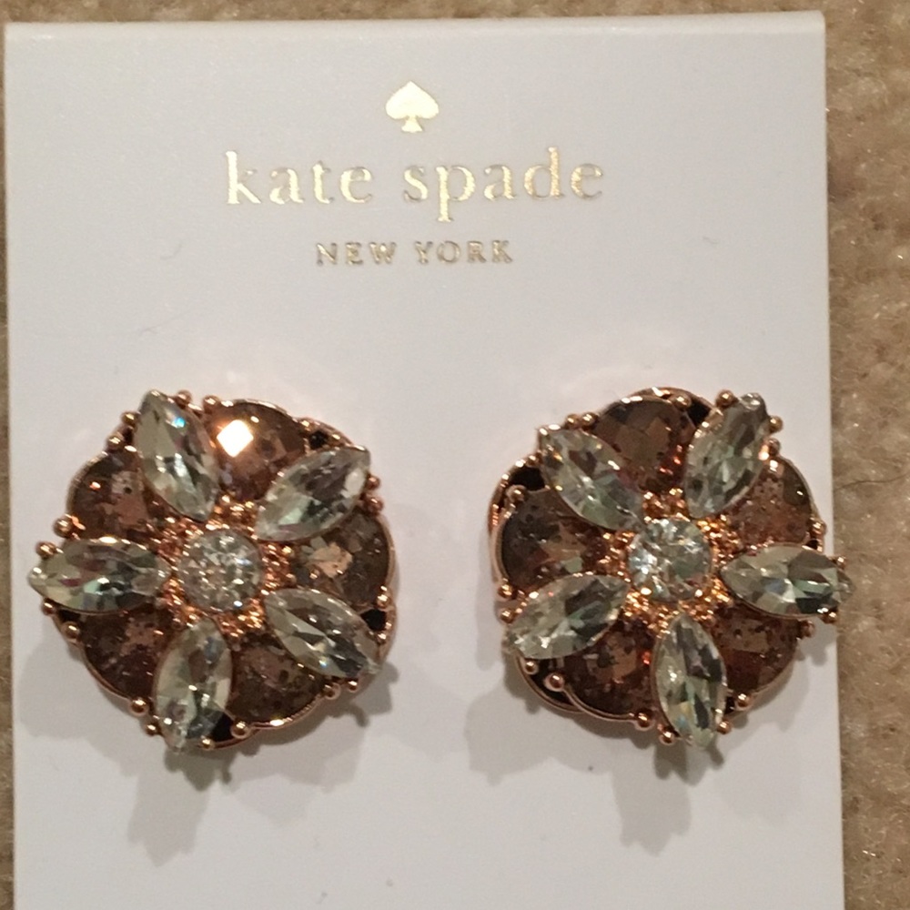 NEW Kate Spade Fame and Flowers Stud Earrings - Picture 1 of 3